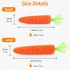 Cat Toy Carrot Sound Pet Products Bite Resistant Paper Rope Scratcher Clean Teeth Interactive Play Cat Carrot Chew Toy for Cat