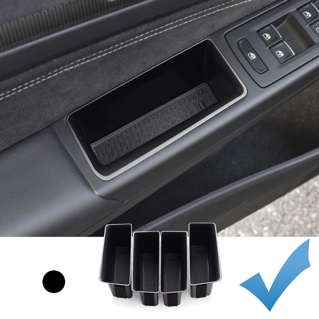 Coleya Volkswagen Golf Door Storage Door Pocket with Rubber ABS Small Item Car Custom Parts 8/8.5 Box, Mat, Material, Non-Slip, Storage, Accessories,