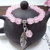 Amethyst Chalcedony Bracelet, Women's Diamond Bell Bracelet, Pendant, Bracelet, Handmade Beaded Jewelry