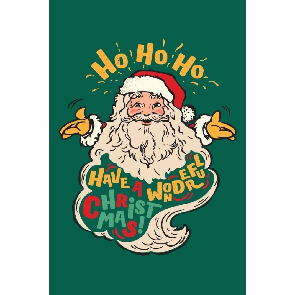 Vintage Christmas Metal Tin Sign Home Festive Wall Decor