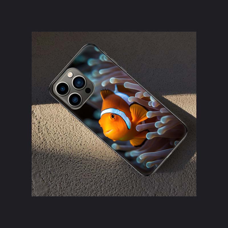 

Clownfish and Sea Anemone Phone Case For Iphone 16 15 Plus 13 12 Mini 17Air 16E 11 14 Pro 17 Pro Max Cover Shell Coque Soft Clea iPhone 16 Pro Max