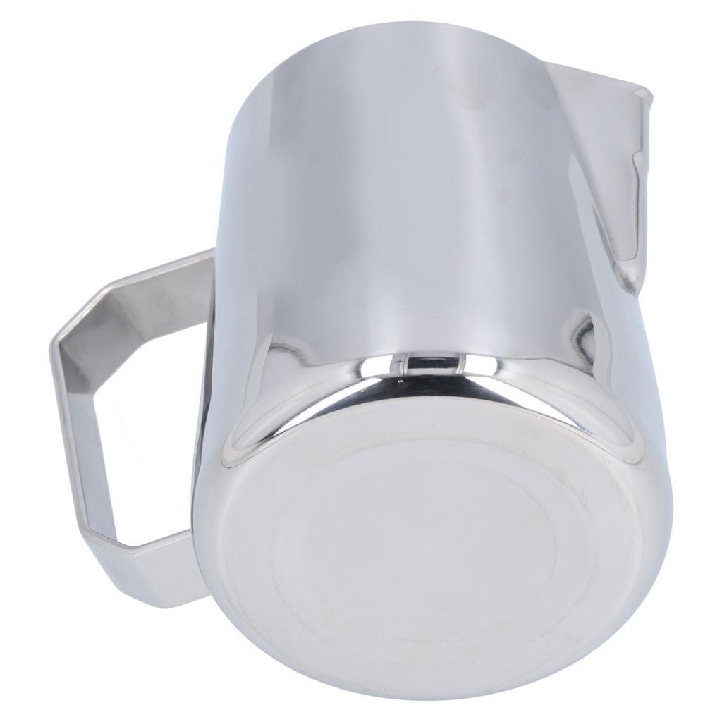 Milk Frothing Pitcher Stainless Steel 600ML Steaming Pitcher for Milk Frother   Arts(600ml;with  : )