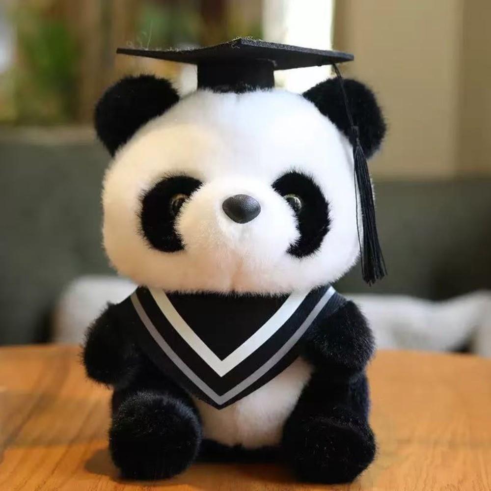 Kawaii Soft Graduation Gift Plush Toy Panda Cartoon Graduate Plush Dolls Stuffed Cute Stuffed Animal Toy Kids Gift