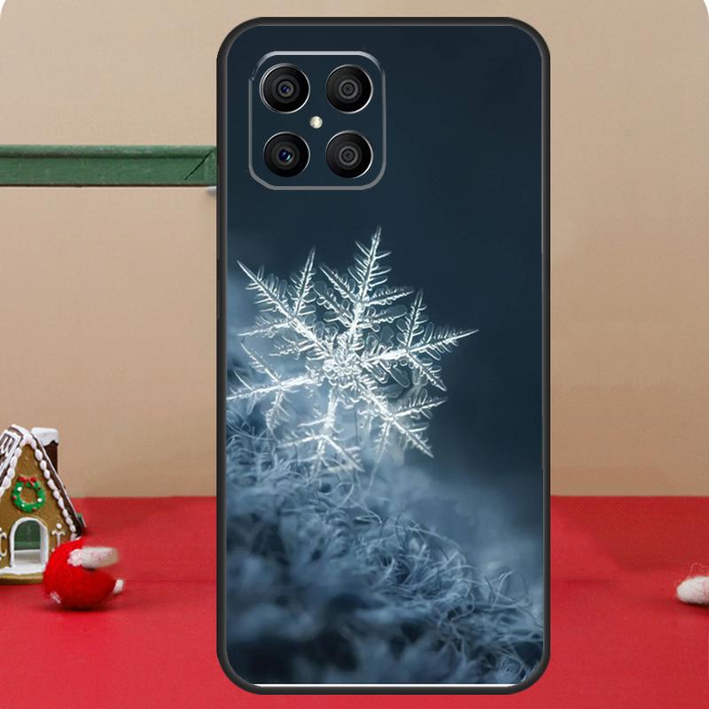 Christmas Snowflakes Case For Honor Magic 6 7 8 Pro Honor 400 200 70 90 Lite X8c X8b X9a X9b X9c X9d Win RT Cover