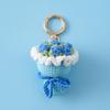 Stuffed Plants Sunflowers Roses Handmade Crochet Flowers Keychains Small Pendant Backpack Hangings Christmas Birthday Gifts
