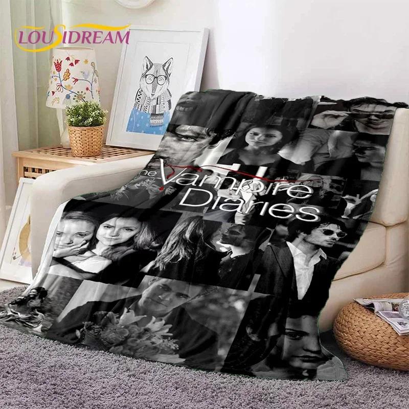 The Vampire Diaries Damon Salvatore Soft Flannel Blanket for Beds Bedroom Sofa Picnic,Throw Blanket for Outdoor Leisure Nap Gift