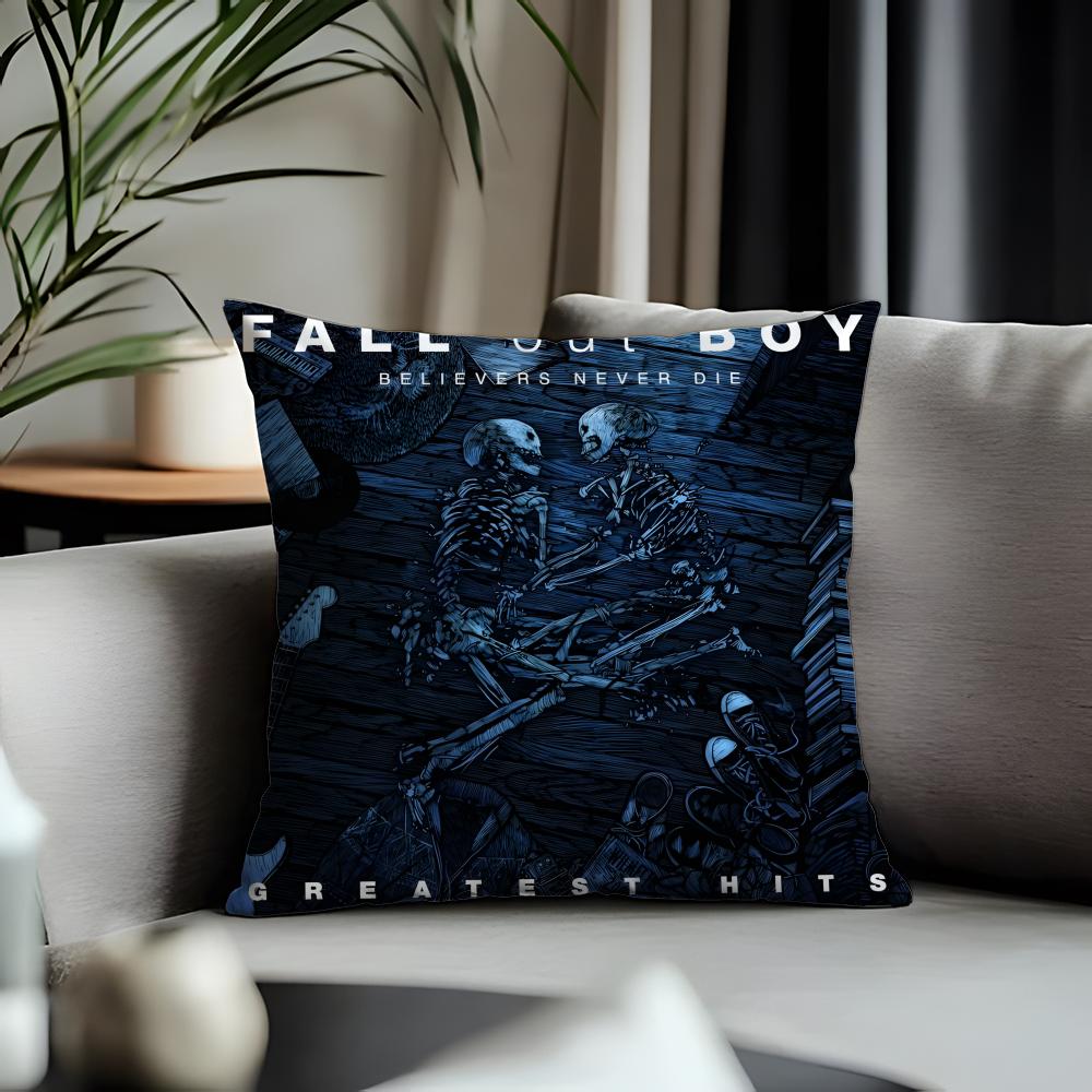 Viral FFall Out Boyable Cushion Cover Antidustmite Pillowcase Invisible Zipper Silky Short Plush Sofa Cushion Cover