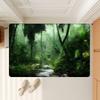 Rainforest Landscape Door Mat Anti-slip Absorb Water Long Strip Cushion Bedroon Mat Bedside Mats