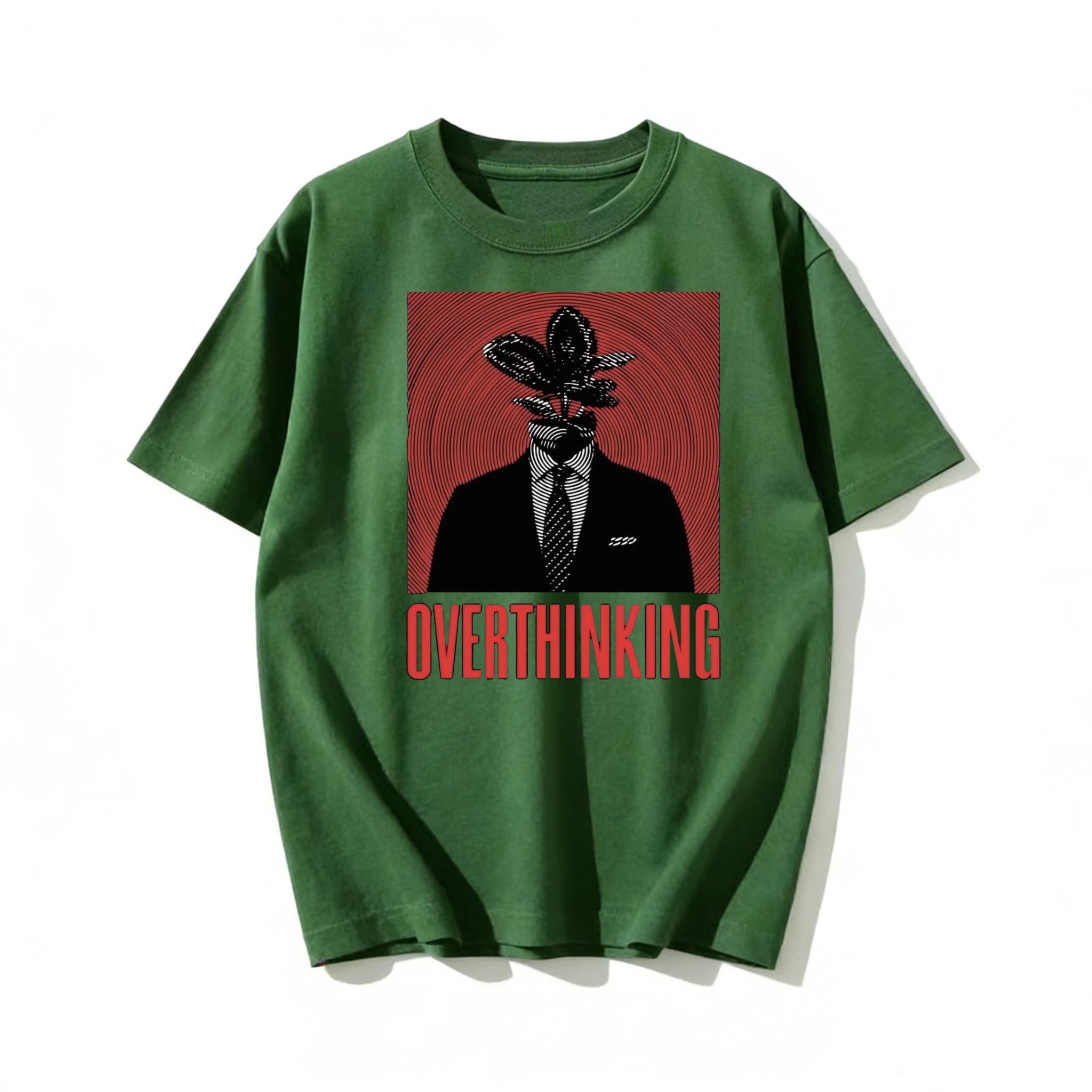 

Adults and Children Who Overthink Overthinkers Whirlpool Brain Flower Healing Style Pure Cotton Short Sleeve 4XL