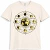 Moon Phases Earth Lunar Cycle Celestial Astronomy Science Graphic T-Shirt.