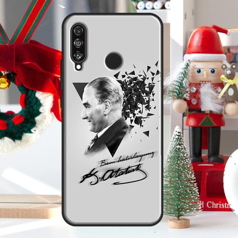 Turkey Mustafa Kemal Ataturk For Huawei Nova 7i 8i 11i 12i 12s Y73 Y70 Y90 Y60 Y72 Y61 Y91 9 10 SE P30 Pro P40 Lite Case