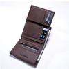 Men's RFID-Blocking Genuine Leather Trifold Wallet/Card Holder with Money Clip
