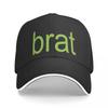 Brat Album Green Baseball Cap Hip Hop Charli Xcx Sandwich Caps Unisex Women Adjustable Dad Hat Outdoor