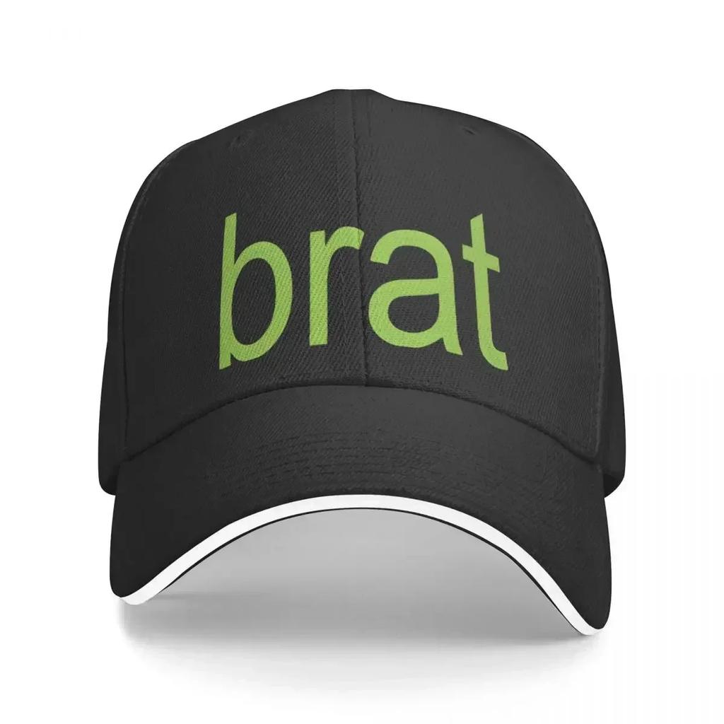New Brat Album Green Baseball Cap Hip Hop Charli Xcx Sandwich Caps Men Women Adjustable Dad Hat Outdoor