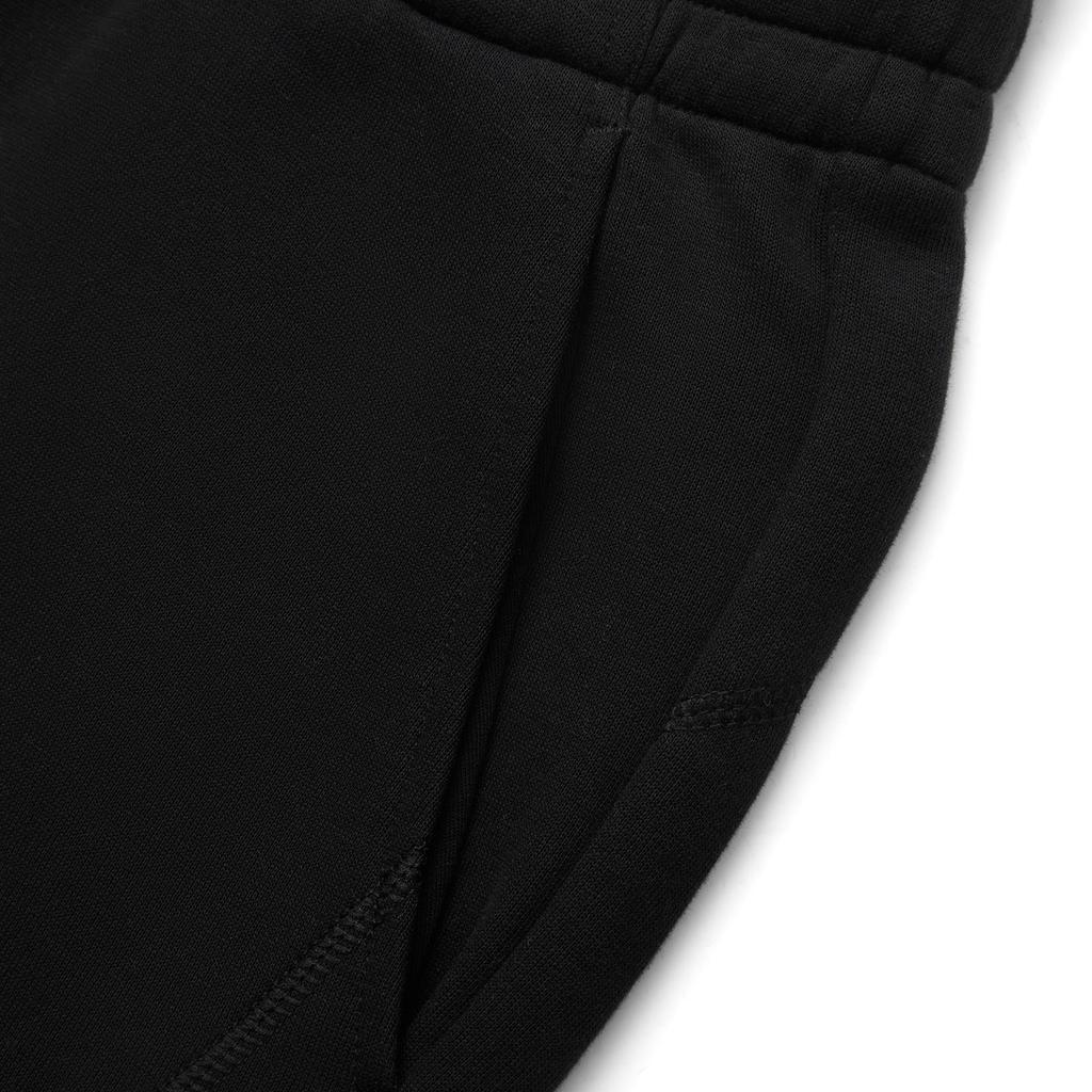 Li Ning Sports Lifestyle Series Solid Color Mid Waist Drawstring Comfortable Breathable Cuffed Knit Sports Pants Women Pants Black AKLU626-2