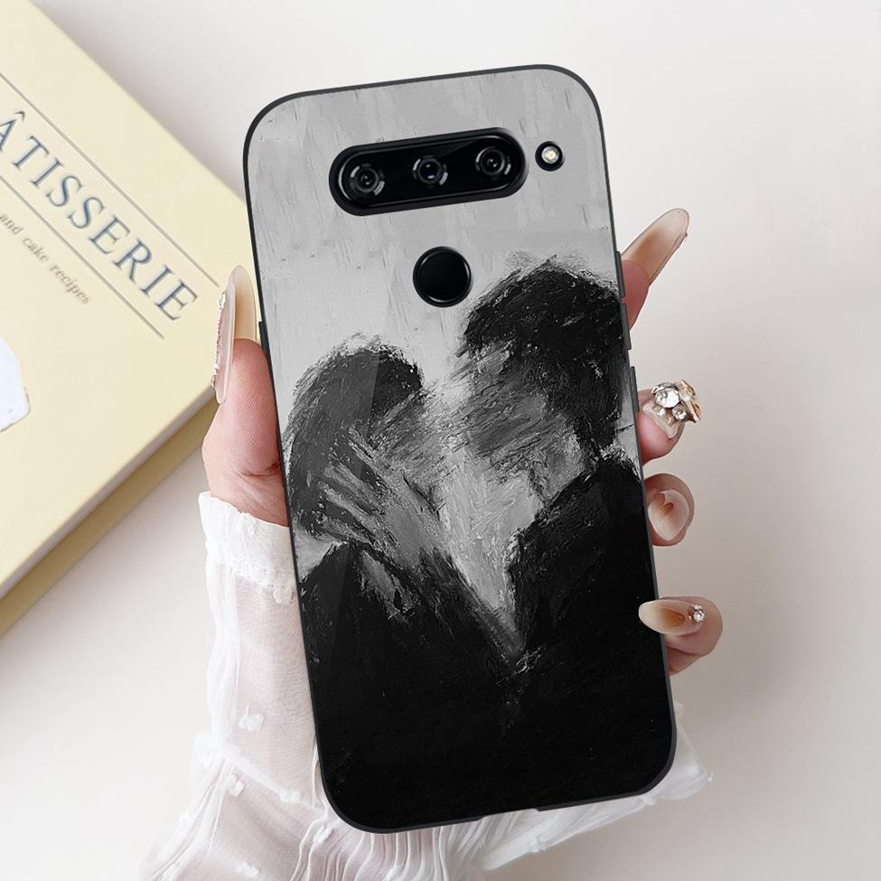 For LG V40 V50 ThinQ Case V50S ThinQ Cute Cartoon Cat Luxury Cool Shockproof Silicone Back Cover For LG V50S ThinQ 5G Phone Case