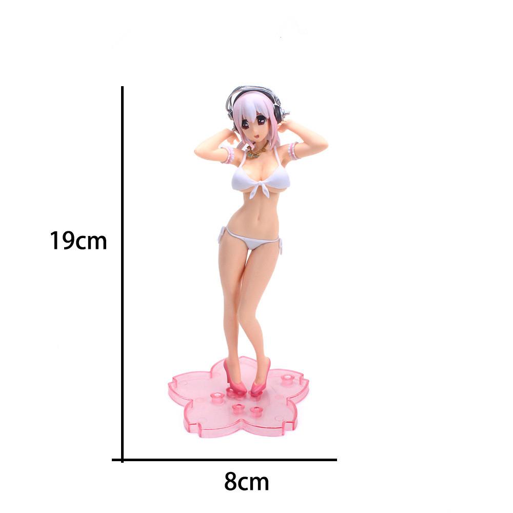 17 Stil Kasugano Sora Auto-Schmuck Hasenohr sexy Design Actionfigur Anime Host Computer Gehäuse Schreibtisch Dekor Auto-Schmuck Spielzeug