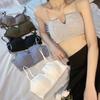 Backless Student Korean Style Women's Bra Wire-Free Thin Push-Up Sports Bra Camisole Spaghetti Strap Tank Top Underwear