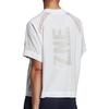 Adidas Solid Color Round Neck Sports Short Sleeve T-Shirt Women Tops White EJ8740