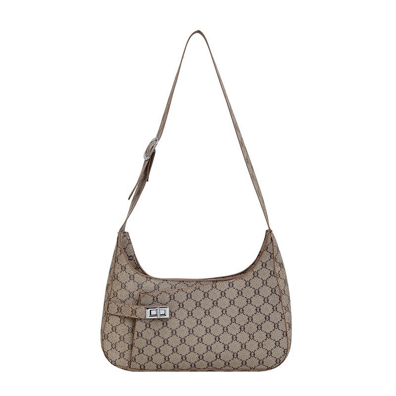 

Жіноча сумка під пахвами з нішевим дизайном 2024, нова літня європейська та американська жіноча сумка через плече з ретро-друком і універсальною текстурою