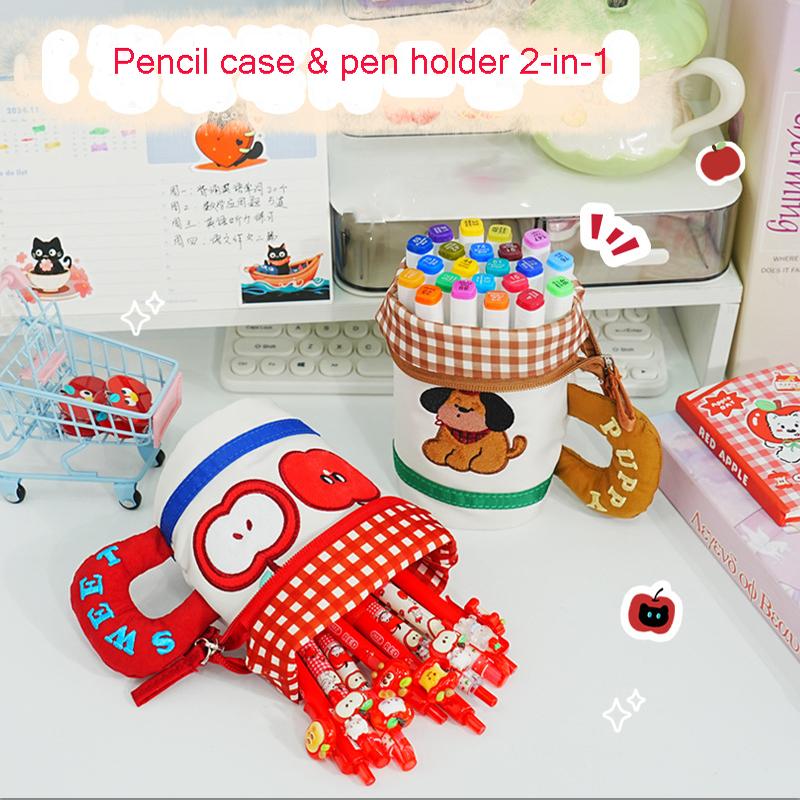 Plush Pen Case – Cute Furry Cosmetic Bag, Creative Pencil Holder for Kids, Students & Teens, Trendy Kawaii Stationery Gift