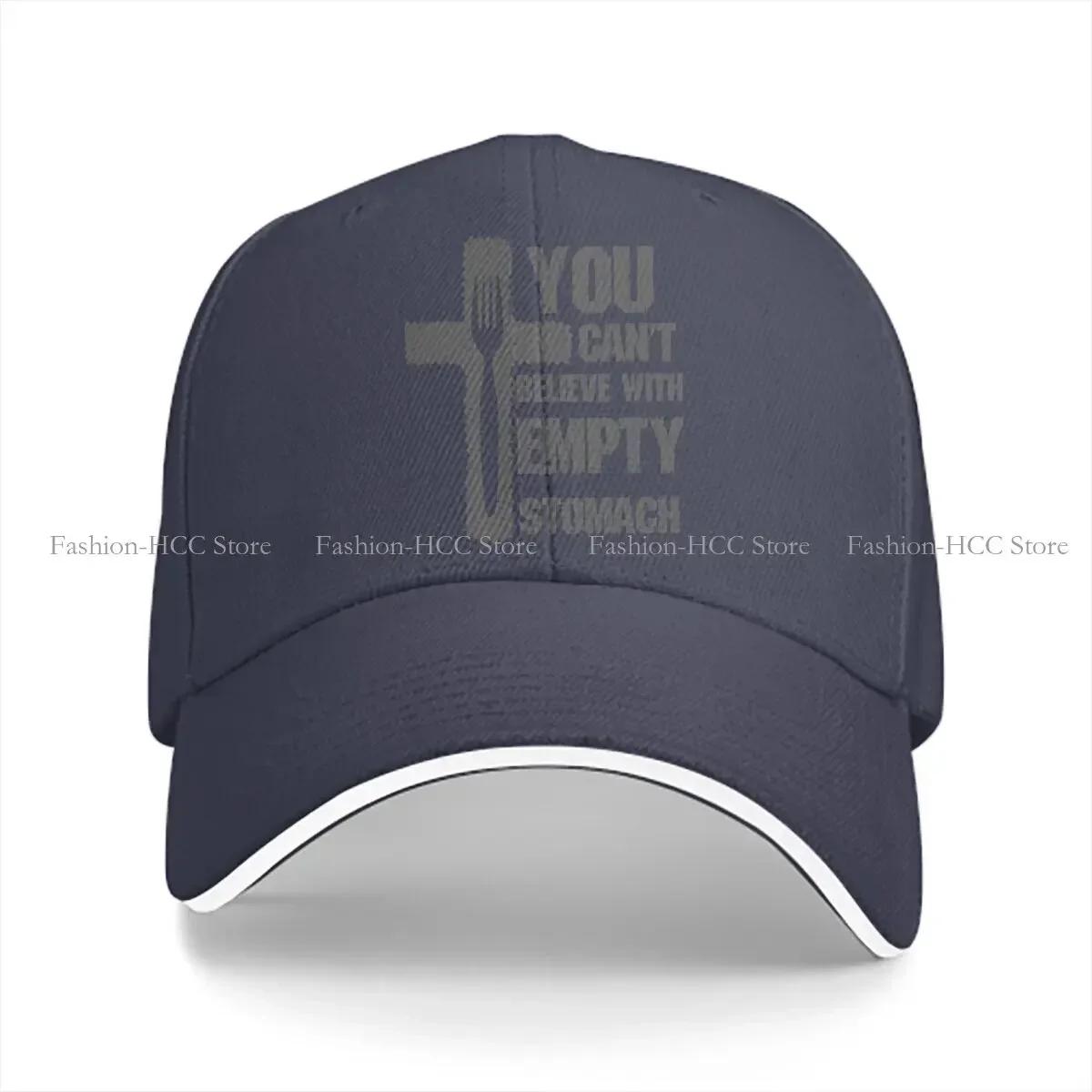

You Can t Believe With A Wmpty Stomach Baseball Cap Hats Snapback Pastafarianism FSM Flying Spaghetti Monsterism Caps One Size