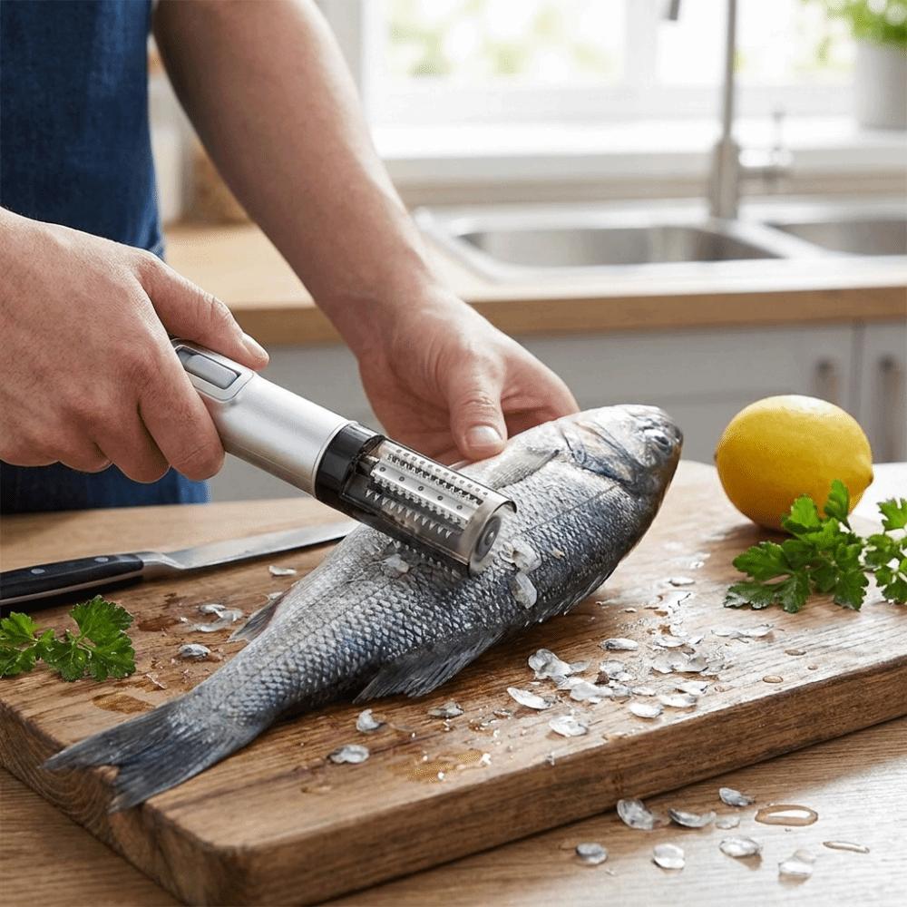 Kabelloser Elektrischer Fischschupper Effizienter Fischschuppenentferner Fischreinigung