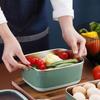Leakproof Fresh-Keeping Box Rectangular Food Container Stainless Steel Lunchbox  Refrigerator