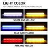 2x 24SMD LED Motorcycle Light Bar Strip Rear Tail Brake Stop Lamp License Plate Lights Flowing Turn Signal Indicators Universal