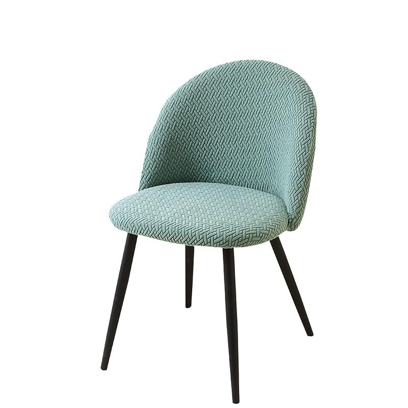 Jacquard Duckbill Chair Cover Stretch Low Back Chair Slipcovers Solid Color Chairs Seat Covers For Dining Room Party Wedding