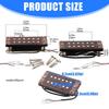 Humbucker Tonabnehmer Set mit Keramikmagneten und Holzrahmen für Gitarren-Upgrade Hoher Output Klarer Klang Einfache Installation