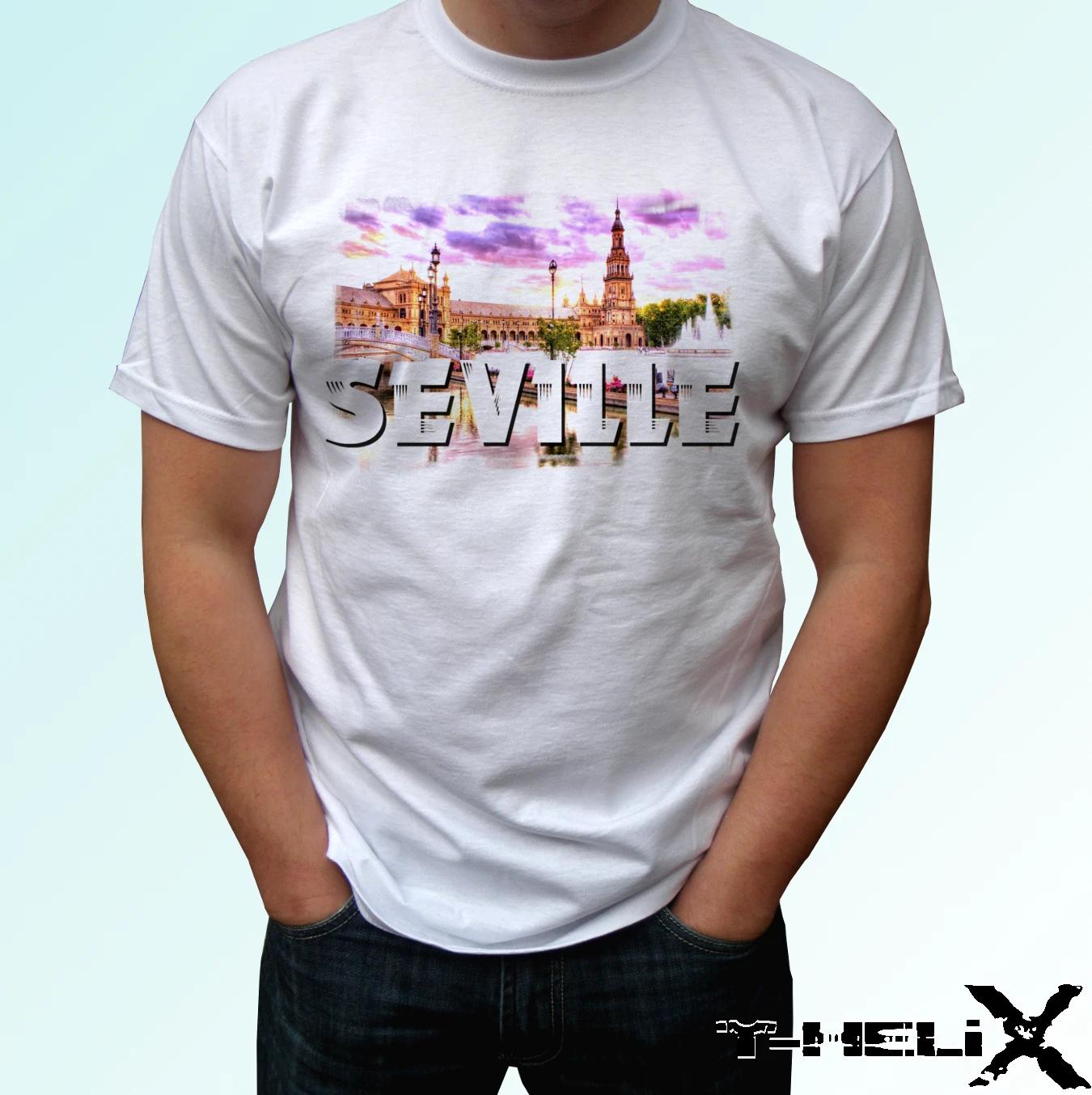 Seville - white kids boys T-Shirt top Spain flag country design - s s kids & baby 130