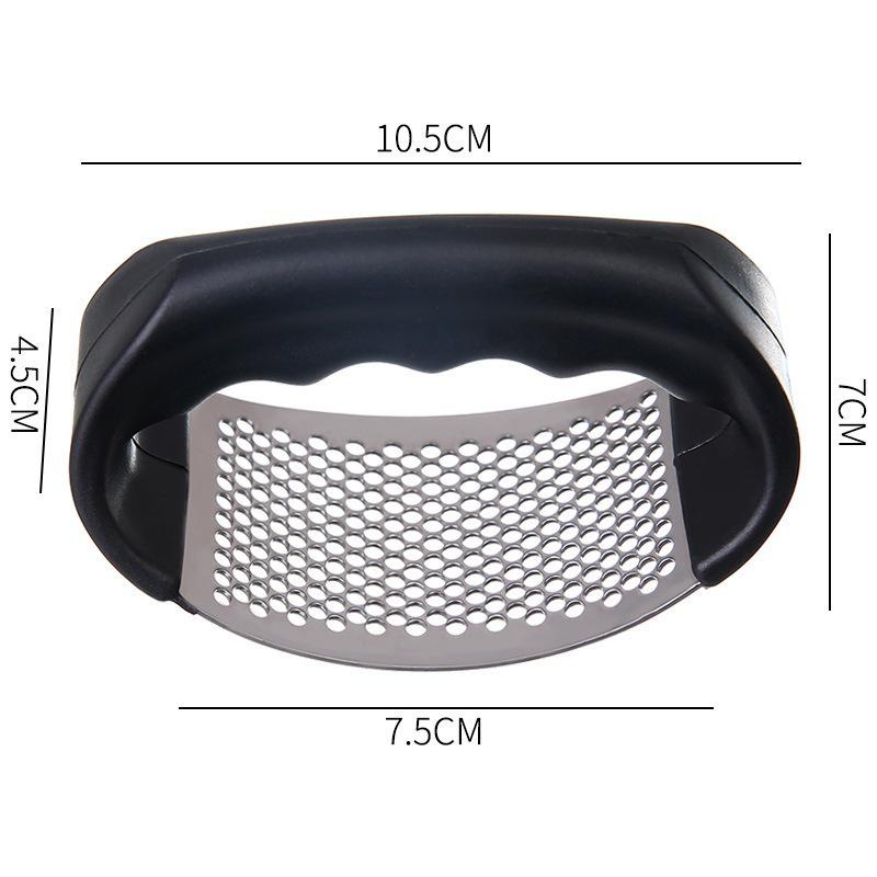 

Ручная чеснокодавилка и измельчитель из нержавеющей стали – бытовой кухонный инструмент чёрный