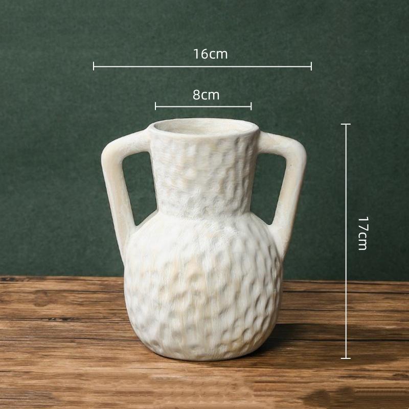 Keramikvase Handgefertigt Grobkeramik Blumenvase Keramik Handwerk Blumenarrangement Zubehör Heimdekoration