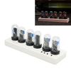 Tube Clock Kit Wireless Control with 6 Bit     LCD Screen 12 24 Hours RGB Backlit Desktop Decoration