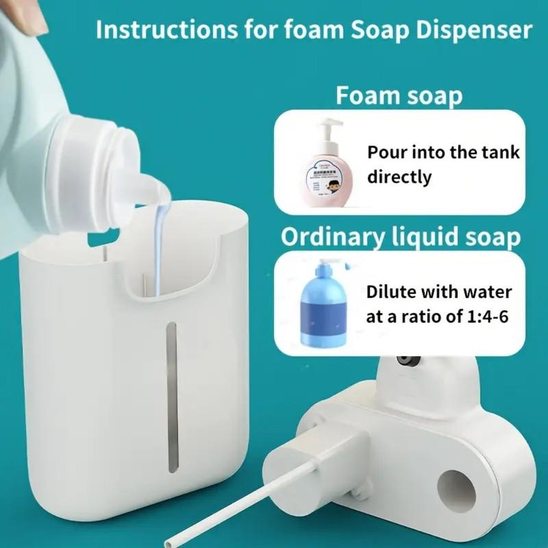 500ML HD Display 9 Levels Adjustable Automatic Smart Sense Soap Dispenser IPX5 Waterproof Rechargeable Hand Dish Washing Machine
