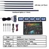 18in1 Car interior lights rgb Car Led interior car led strip lights for car ambient light door lighting Foot decorative lamp