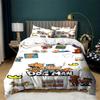 Dog Man Bedding Sets 3Pcs Lightweight Duvet Cover Set With Zipper Closure Soft Breathable Bedding Duvet Cover With Pillowsham