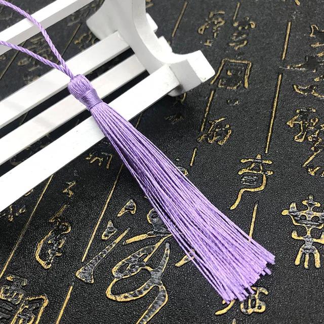 10~80Pcs Bookmark Tassels Fringe Brush Handmade Soft Craft Mini Tassels with Loops for DIY Crafts Jewelry Making Accessories
