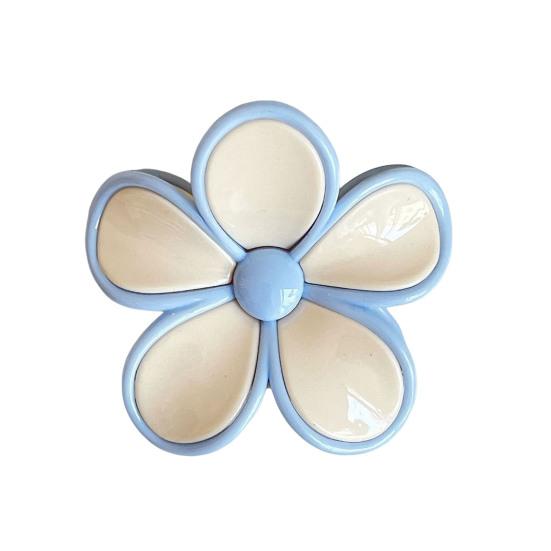 Hair Clip Flower-Shaped Candy Color Hairpin Back Head Hair Claw No Hair Damage Hair Decoration Daily Wear