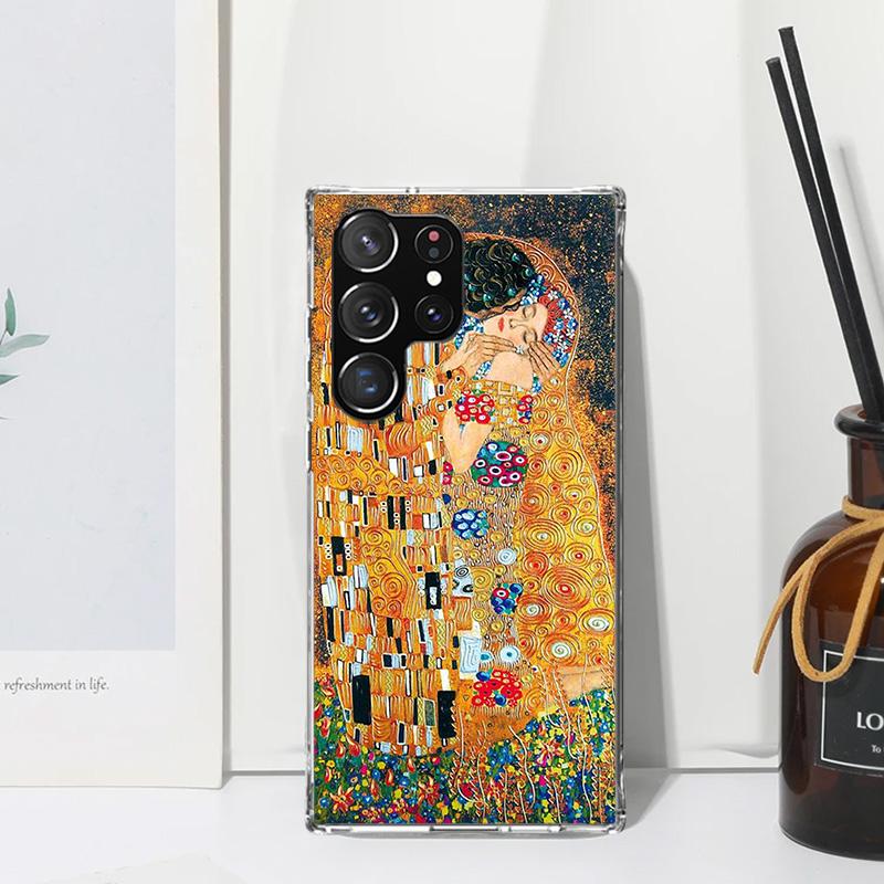Kiss by Gustav Klimt Desig Phone Case For Samsung Galaxy S26 S25 Edge S24 FE S23 S22 Ultra S21 Plus S20 + Art Fundas Back Cover