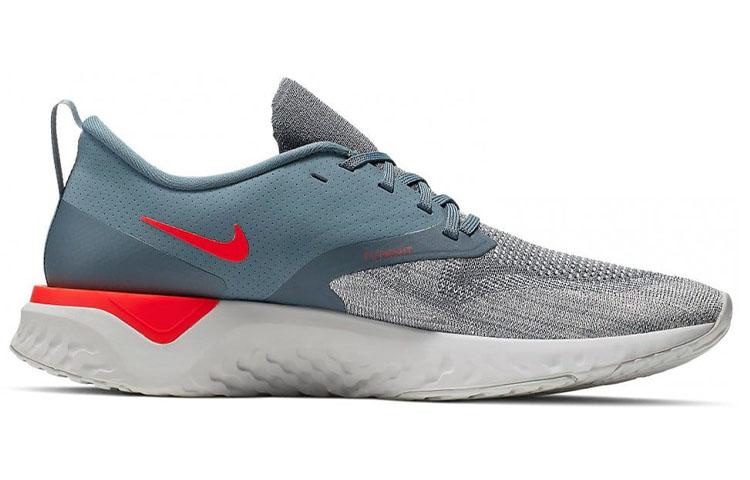 Men's Sneakers Nike Odyssey React Flyknit 2 Armory Blue Armory Blue Vast Grey Black Bright Crimson