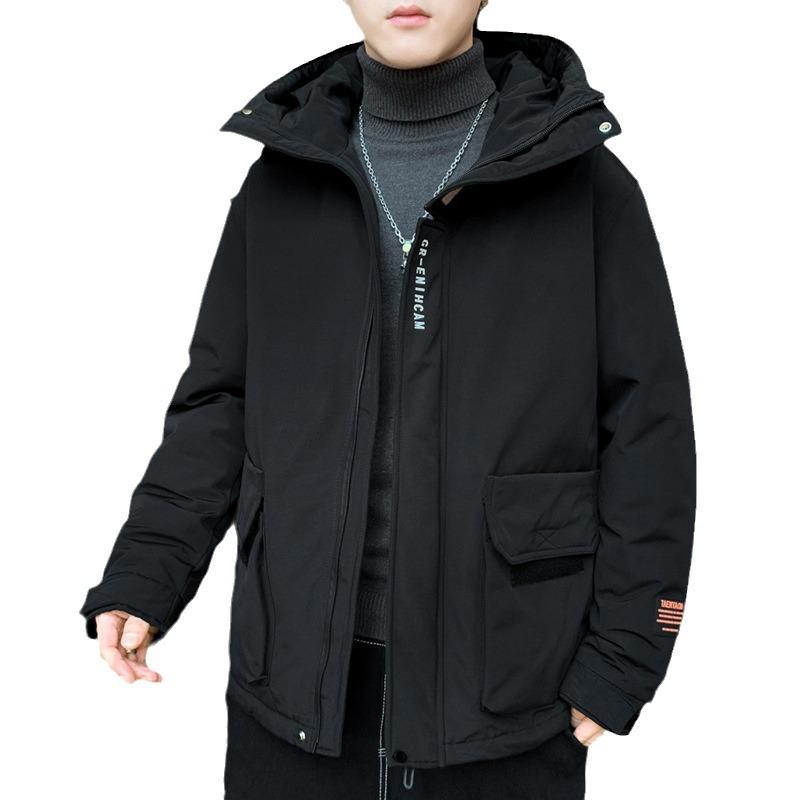 Пуховик мужской зимний модный бренд красивая рабочая одежда повседневная утолщенная — фото 7