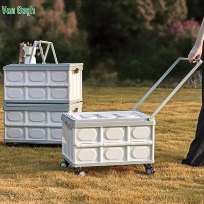Outdoor Foldable Camping Storage Box with Wheels