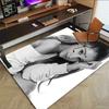 Elegant Pose Black White Carpet For Playroom Bedroom Living Room Sofa Home Decorkids Game Area Rug Nonslip Floor Mat