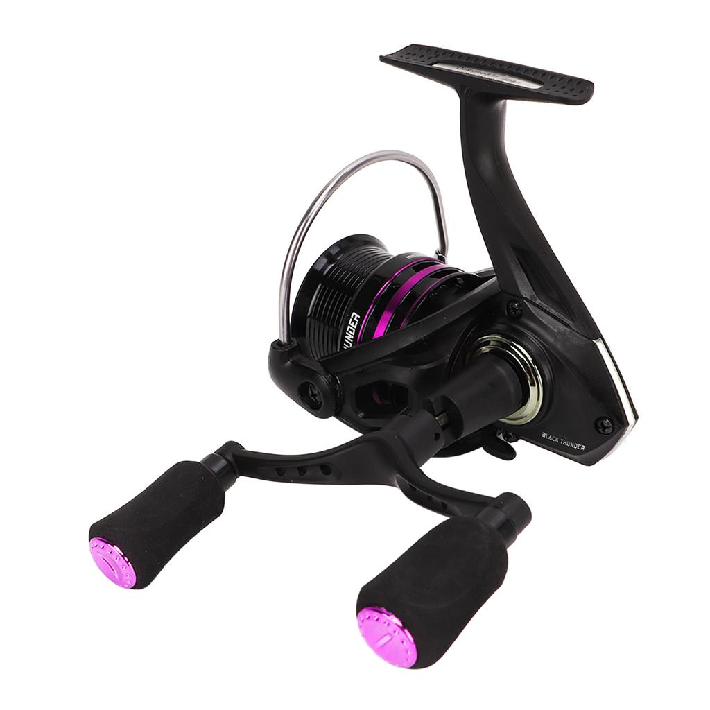 Spinning Reel Metal High Hardness Double Rocker Arm Fishing Reel with Shallow Line Cup for Ice Fishing 2000