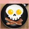 Silicone Fried Skull Egg Mold Pancake Ring Shaper Breakfast Funny Cooking Tool