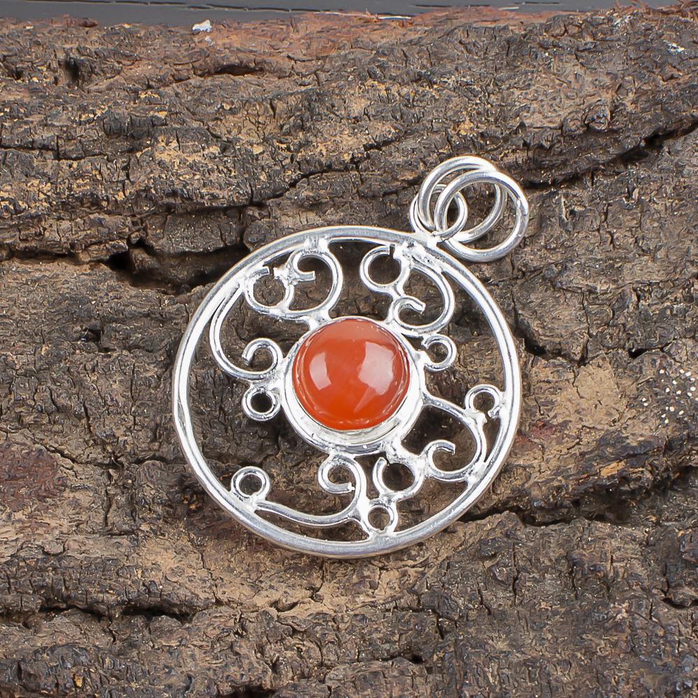Carnelian Gemstone Jewelry, 925 Solid Sterling Silver Pendant, Handmade Dazzling Silver Pendant Jewelry For Thanksgiving Gift