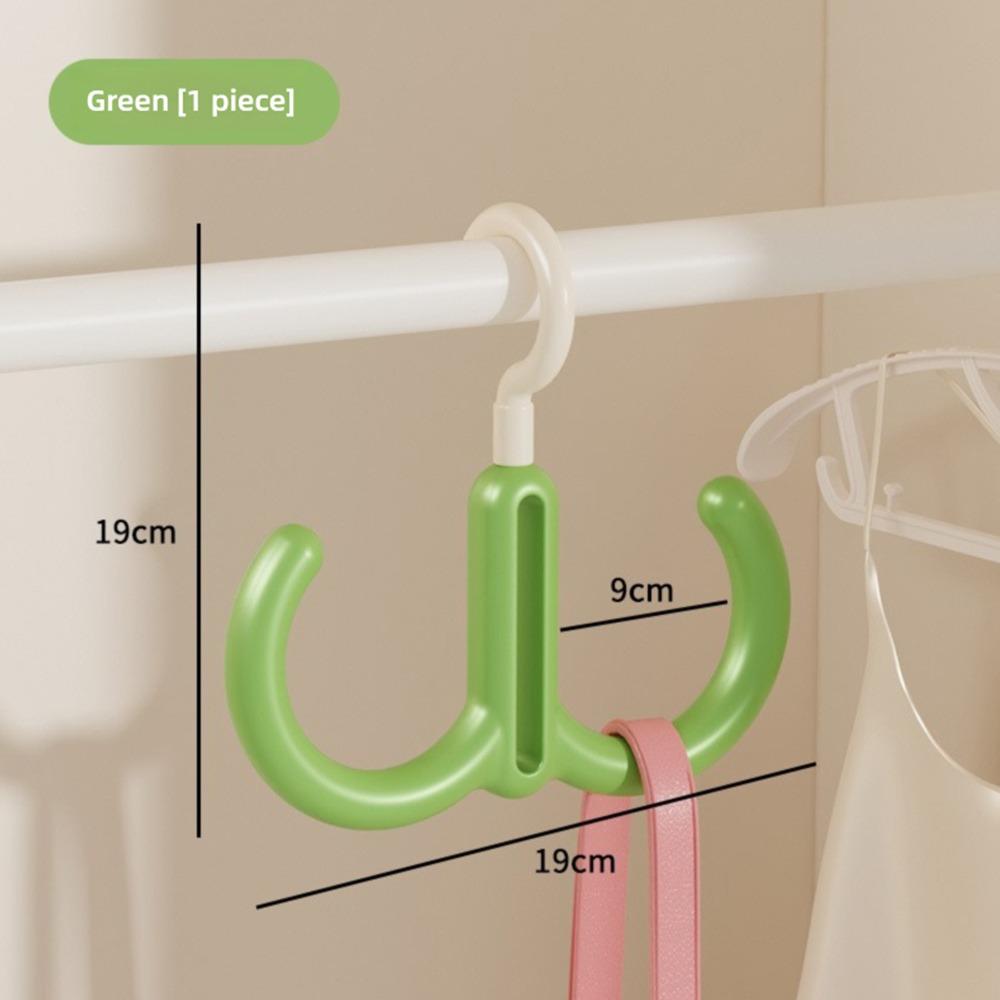 New Multifunctional Clothes Hanger Portable Dopamine Hook Scarf Tie Display Rack Rotatable Bedroom Scarf Racks