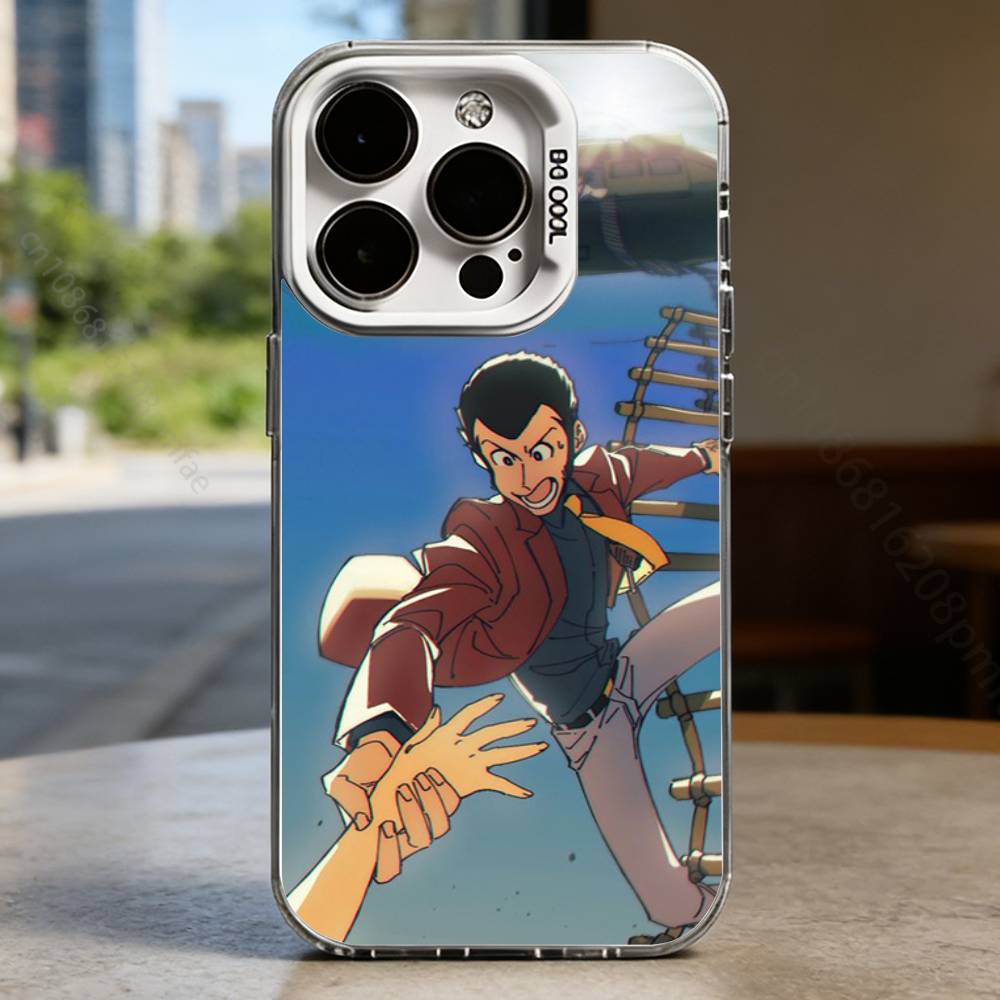 Anime L-Lupin The Third White Shockproof Phone Case For iPhone 16,15,14,13,12,11,Pro,XS,Max,Plus,Mini,SE